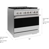 image:imageZLINE 36 in 52 cu ft Marino Dual Fuel Range w 6 Burner Gas Cooktop amp Electric Convection Oven