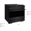 image:imageZLINE 36 in 52 cu ft Marino Dual Fuel Range w 6 Gas Burner Cooktop in Black Stainless Steel