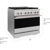 image:imageZLINE 36 in 52 cu ft Marino Dual Fuel Range w 6 Gas Burner Cooktop in Satin Stainless Steel