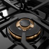 image:imageZLINE Autograph Edition 36 in 52 cu ft Paramount Gas Range with 6 Burner Cooktop and Convection Gas Oven in Black Satin Stainless Steel and Champagne Bronze Accents SGRBSZ36CB