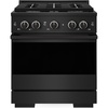 image:imageZLINE 30 in 42 cu ft Marino Dual Fuel Range w 4 Gas Burner Cooktop in Black Stainless Steel