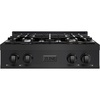 image:imageZLINE 30 in Classic Gas Rangetop with 4 Burners and Porcelain Cooktop in Black Stainless Steel