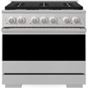 image:imageZLINE 36 in 52 cu ft Marino Dual Fuel Range w 6 Burner Gas Cooktop amp Electric Convection Oven