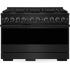 image:imageZLINE 48 in 67 cu ft Marino Dual Fuel Range w 8 Gas Burner Cooktop in Black Stainless Steel