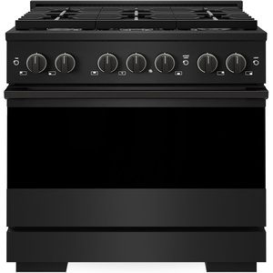 image:imageZLINE 36 in 52 cu ft Marino Dual Fuel Range w 6 Gas Burner Cooktop in Black Stainless Steel