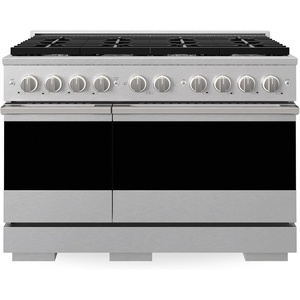 image:imageZLINE 48 in 67 cu ft Marino Dual Fuel Range w 8 Gas Burner Cooktop in Satin Stainless Steel