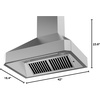 image:imageZLINE 48 Professional Ducted Wall Mount Range Hood in Stainless Steel 6674842 in