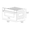 image:imageZLINE 30 12 cu ft BuiltIn Microwave Drawer in Stainless Steel MWD30