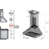 image:imageZLINE 30 in Ducted Satin Stainless Steel Wall Mount Range Hood with Oil Rubbed Bronze Shell 8654ORB30