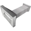 image:imageZLINE 30 in Ducted Satin Stainless Steel Wall Mount Range Hood with Oil Rubbed Bronze Shell 8654ORB30