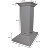 image:imageZLINE 30 in Wooden Island Mount Range Hood in Gray  Includes Motor