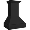 image:imageZLINE 30 in Wooden Wall Mount Range Hood in Rustic Black Finish 355CC30