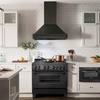 image:imageZLINE 36 Black Stainless Steel Range Hood with Black Stainless Steel Handle BS65536BS