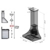 image:imageZLINE 36 Designer Series HandHammeredCopper Finish Ducted Wall Range Hood 8632H36