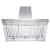 image:imageZLINE 42 Ducted Island Mount Range Hood with Dual Remote Blower in Stainless Steel GL2iRD42