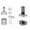 image:imageZLINE 42 Ducted Island Mount Range Hood with Dual Remote Blower in Stainless Steel GL2iRD42