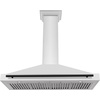 image:imageZLINE 48 Autograph Edition Stainless Steel Range Hood with Stainless Steel Shell and Matte Black Accents