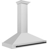 image:imageZLINE 48 Autograph Edition Stainless Steel Range Hood with Stainless Steel Shell and Matte Black Accents
