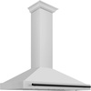 image:imageZLINE 48 Autograph Edition Stainless Steel Range Hood with Stainless Steel Shell and Matte Black Accents
