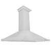 image:imageZLINE 48 in Designer Series Satin Stainless Steel Convertible Vent Wall Mount Range Hood 8KBS48
