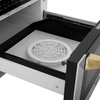 image:imageZLINE Autograph Edition 24 12 cu ft Builtin Microwave Drawer with a Traditional Handle in Fingerprint Resistant Stainless Steel and Gold Accents