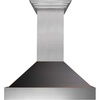 image:imageZLINE 30 in Ducted Satin Stainless Steel Wall Mount Range Hood with Oil Rubbed Bronze Shell 8654ORB30