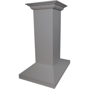 image:imageZLINE 30 in Wooden Island Mount Range Hood in Gray  Includes Motor