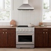 image:imageZLINE 30 in 42 cu ft Paramount Induction Range with 4 Element Cooktop and Electric Convection Oven in Stainless Steel SINR30