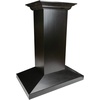 image:imageZLINE 36 in Wooden Island Mount Range Hood in Black  Includes Motor