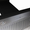 image:imageZLINE 36 in Wooden Island Mount Range Hood in Black  Includes Motor