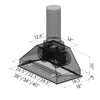 image:imageZLINE 40 Ducted Wall Mount Range Hood Insert in Stainless Steel 69840