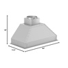 image:imageZLINE 40 Ducted Wall Mount Range Hood Insert in Stainless Steel 69840