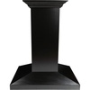 image:imageZLINE 36 in Wooden Island Mount Range Hood in Black  Includes Motor