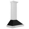 image:imageZLINE 30 Stainless Steel Range Hood with Black Matte Shell and Stainless Steel Handle KB4STXBLM30