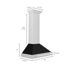 image:imageZLINE 30 Stainless Steel Range Hood with Black Matte Shell and Stainless Steel Handle KB4STXBLM30