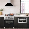 image:imageZLINE 30 Stainless Steel Range Hood with Black Matte Shell and Stainless Steel Handle KB4STXBLM30