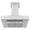 image:imageZLINE 30 in Designer Series Wall Mount Range Hood in Satin Stainless Steel with Mirror Accents 655MR30
