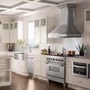 image:imageZLINE 30 in Designer Series Wall Mount Range Hood in Satin Stainless Steel with Mirror Accents 655MR30