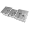 image:imageZLINE 45 in Breckenridge Undermount Triple Bowl Stainless Steel Kitchen Sink with Bottom Grid and Accessories SLT45