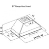 image:imageZLINE 46 Ducted Wall Mount Range Hood Insert in Outdoor Approved Stainless Steel 6983044634 in