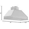 image:imageZLINE 46 Ducted Wall Mount Range Hood Insert in Outdoor Approved Stainless Steel 6983044634 in