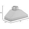 image:imageZLINE 46 Ducted Wall Mount Range Hood Insert in Outdoor Approved Stainless Steel 6983044640 in