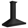 image:imageZLINE 48 in Convertible Black Stainless Steel Wall Mount Range Hood With Black Stainless Steel Handle BSKB4X48
