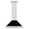 image:imageZLINE 30 Stainless Steel Range Hood with Black Matte Shell and Stainless Steel Handle KB4STXBLM30