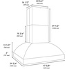 image:imageZLINE 48 in Island Mount Outdoor Grill Hood GOi248
