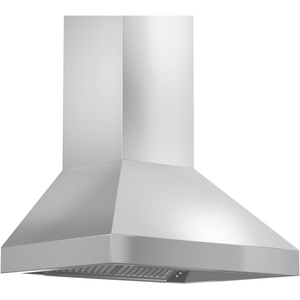 image:imageZLINE 30 Professional Convertible Vent Wall Mount Range Hood in Stainless Steel with Crown Molding 597CRN30
