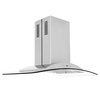 image:imageZLINE 36 Convertible Vent Island Mount Range Hood in Stainless Steel amp Glass GL9i36