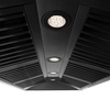 image:imageZLINE 48 Black Stainless Steel Range Hood with Polished Gold Handle BS655Z48G