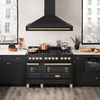 image:imageZLINE 48 Black Stainless Steel Range Hood with Polished Gold Handle BS655Z48G