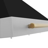 image:imageZLINE Autograph Edition 36 in Convertible Satin Stainless Steel Wall Mount Range Hood with Black Matte Shell and Polished Gold Handle KB4SNZBLM36G